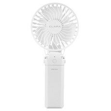 클래파 고속충전 보조배터리 겸용 대용량 휴대용 선풍기, BFB-HF5200W, 화이트