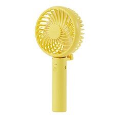 프롬비 사일런트 스톰 저소음 휴대용 미니 선풍기, FA135B, 옐로우